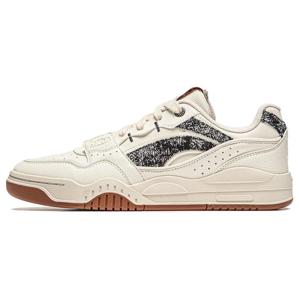 Li-Ning Light Blue Comfortable Versatile Casual Thick Sole Height Increasing Shock Absorbing Wear Resistant Low Top Skate Shoes AGCS251-36