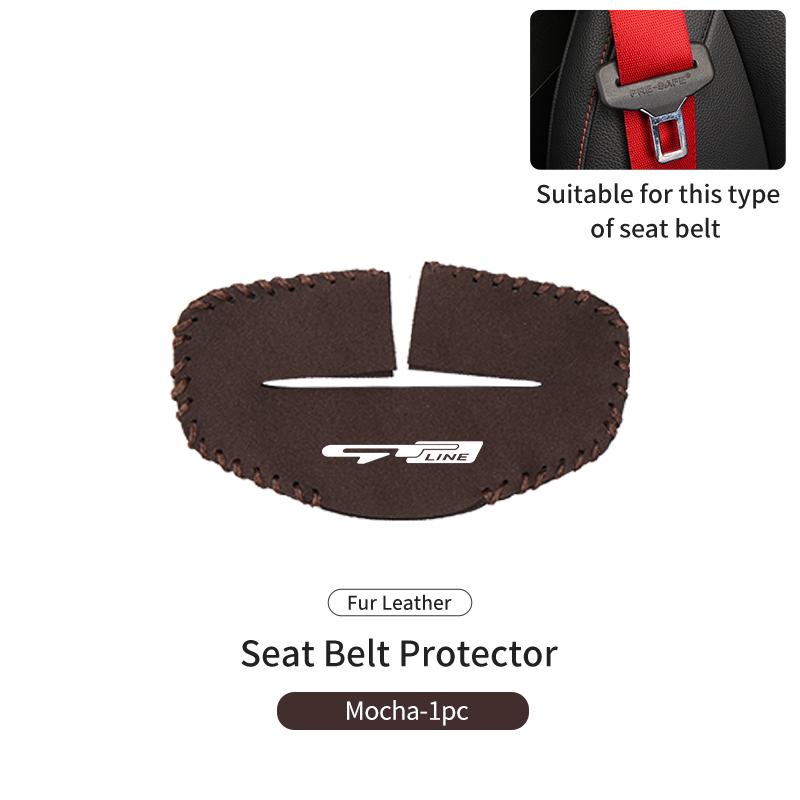2PCS Car Seat Belt Anti Scratch Buckle Protector Cover Accessories For KIA gt gtline Xline ceed Forte RIO STINGER Seltos K3 K4 HP4