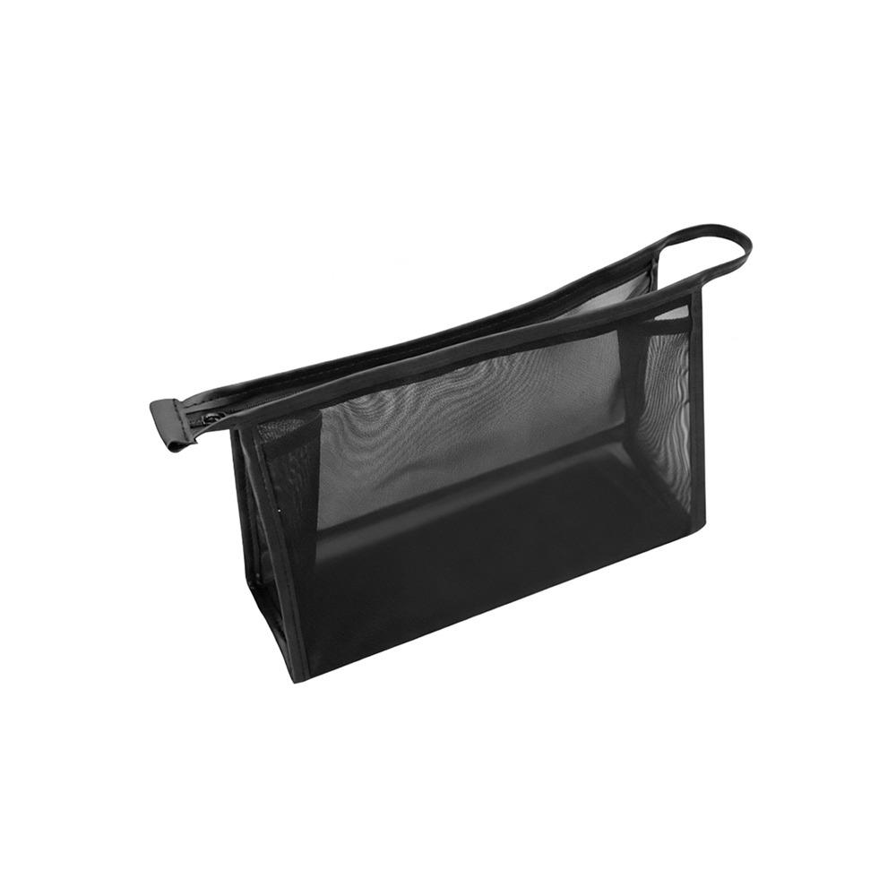 Mesh Transparent Makeup Bag Simple Style Portable Lipstick Storage Bag Large Capacity Organization Bag Toiletries Organization