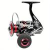Рыболовная катушка с удобной рукояткой Eva. Универсальные снасти. 2000–7000. Усовершенствованный спиннинг. Прочная металлическая проволочная чашка премиум-класса и стильная красно-черная ручка.