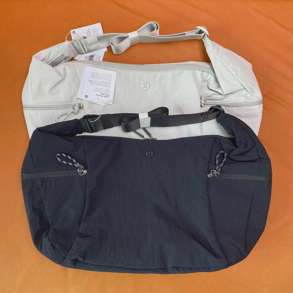 «Lulu 2024 Большая накладная сумка через плечо для круассанов, вместимость 6 л-13 л»