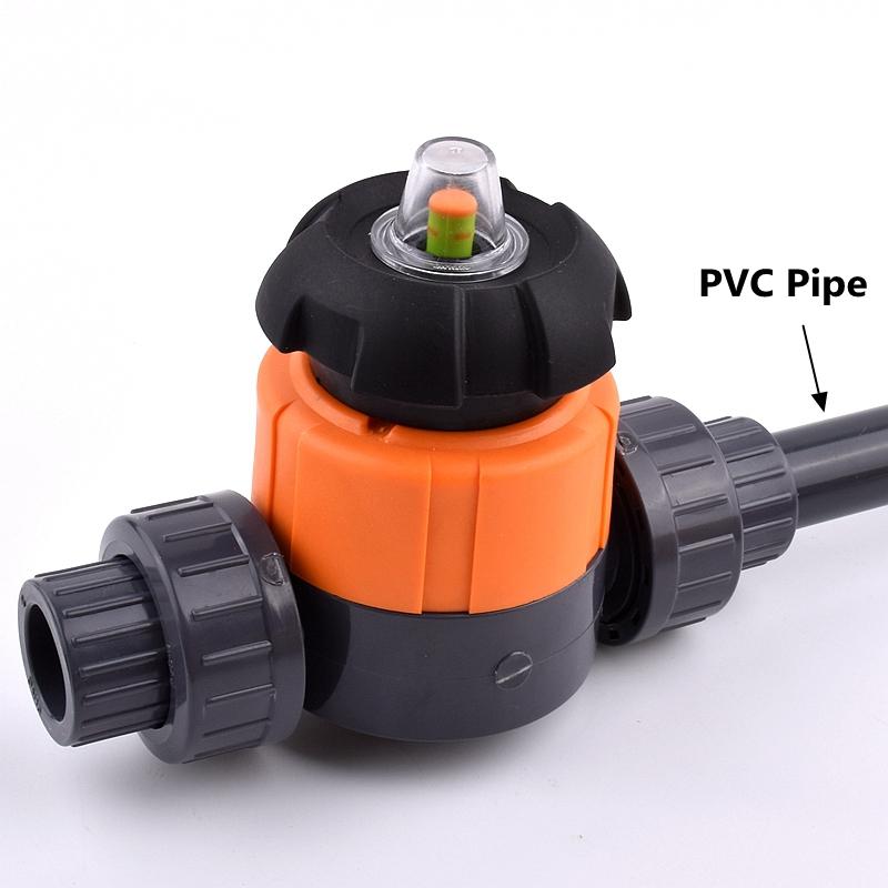 1PC 20mm~63mm UPVC Pipe Diaphragm Ball Valve Aquarium Fish Tank Garden Irrigation Industrial Water Treatment Connector Fittings