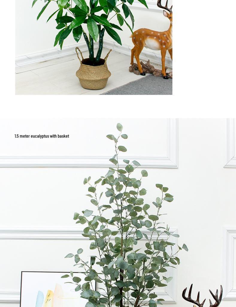 Bamboo Faux Green Plants and Flowers for Indoor Décor