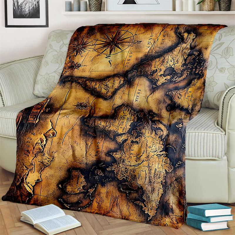 29 Стиль Новое Ретро Морское Морская Карта Компас Одеяло, Мягкое Плед для Дома Спальни Кровати Дивана Путешествий Офиса Покрывало Детское
