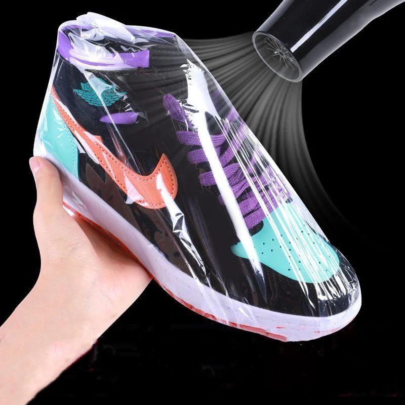 100 шт. ПВХ термоусадочная пленка пакеты большие прозрачные пластиковые герметизирующие пленки для обуви ПВХ упаковка герметичная термоусадочная пленка пылезащитный мешок