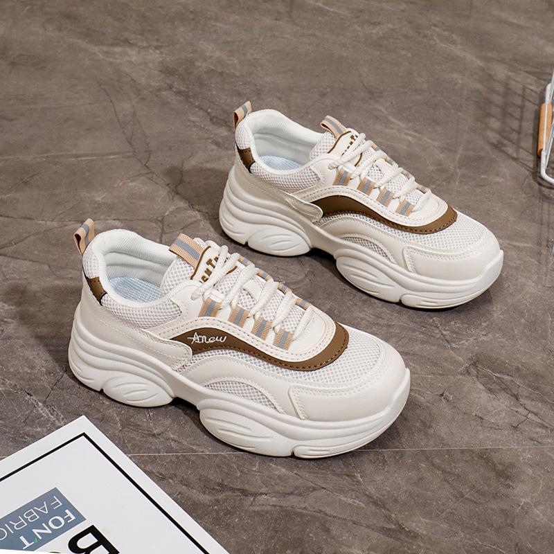 2025 Summer New Korean Version Breathable Fly-woven Women's Shoes Ins Tide Student Running Sports Shoes Casual Shoes Women EP925