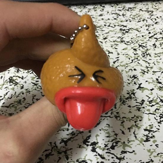Креативные какашки для языка, забавная антистрессовая игрушка, розыгрыш, подарок, подвесной брелок
