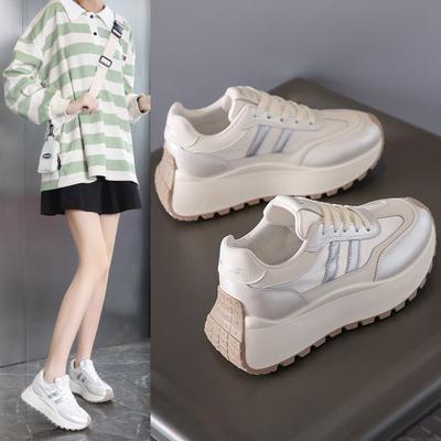 Популярные новые весенние вафельные дышащие удобные маффины на толстой подошве повседневные универсальные легкие резиновые нескользящие женские туфли