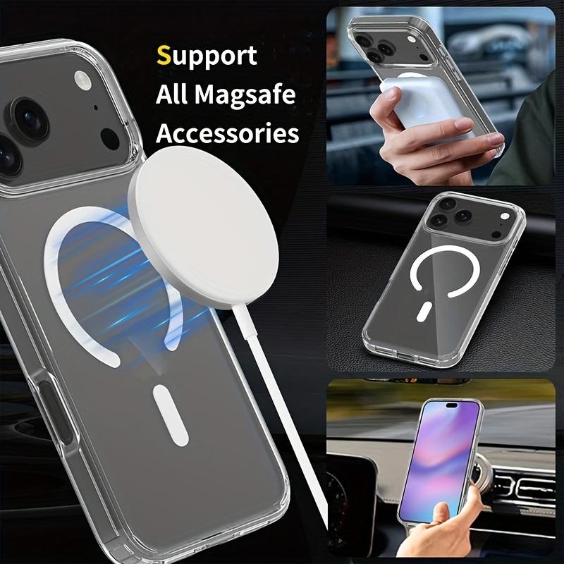 Transparent Magnetic case for For Iphone 17 Air 16 1 14 Plus 13 12 11 Pro Max Wireless Minimalist Design Charger Cover