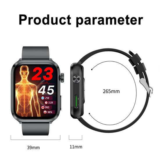 SACOSDING Bluetooth Call Смарт-часы Артериальное давление Кислород в крови Мониторинг сна Дистанционный уход за семьей и другом Спортивные умные часы для мужчин