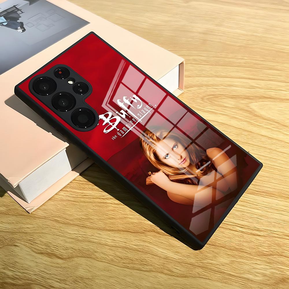 Чехол для телефона B-Buffy The Vampire Slayer для Samsung S26 S24 Ultra S25 S23 S22 S20 Fe S21 Plus A54 A24 A53 A16 A13 Стеклянная крышка