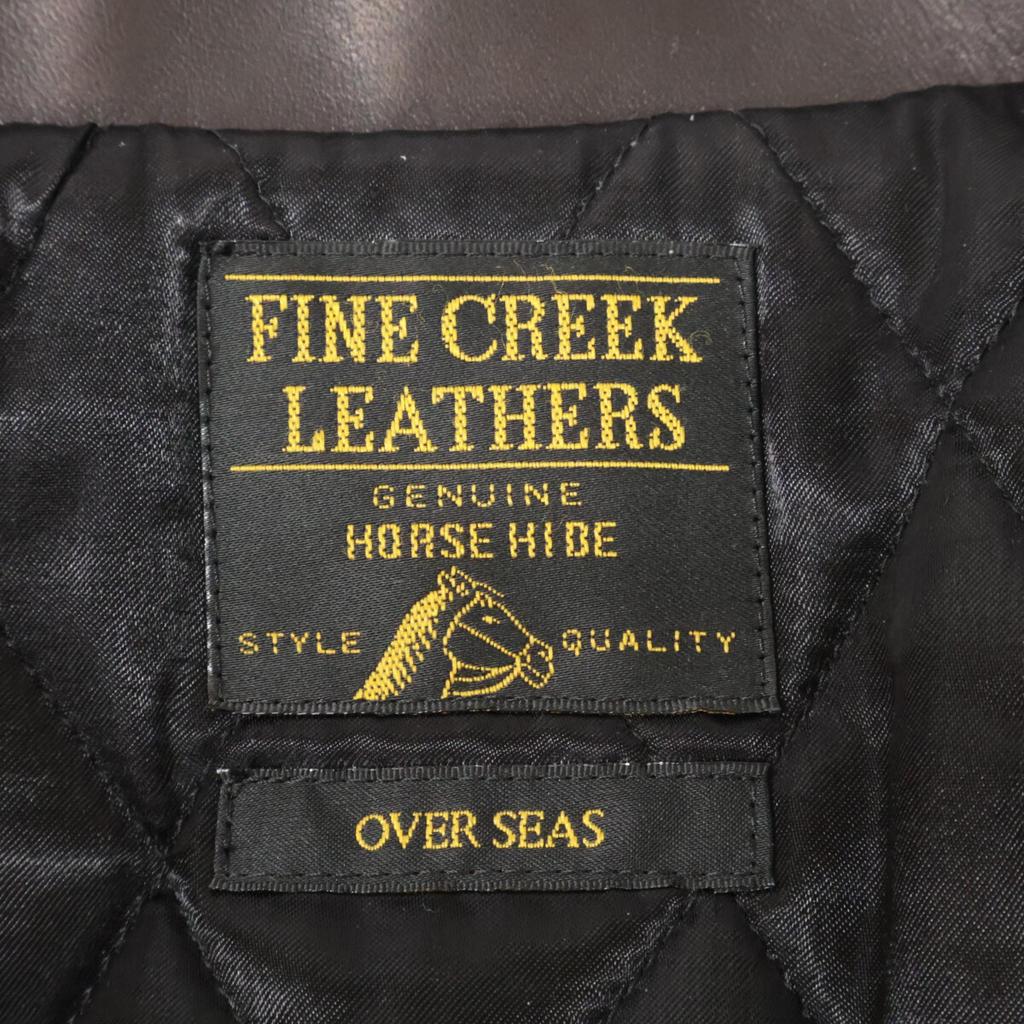 FINECREEKLEATHERS Eric Single Riders Jacket 40 Dark brownUsed
