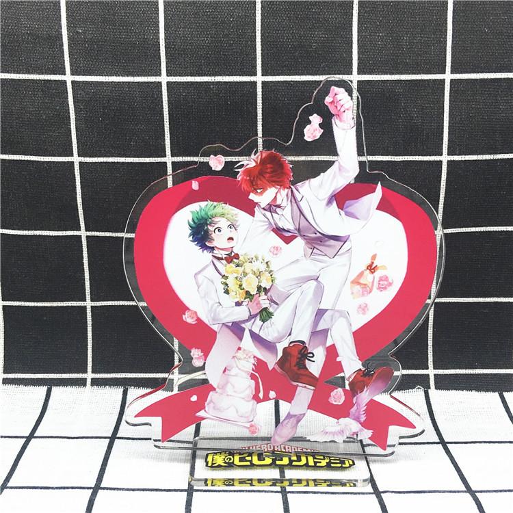 Игровая аниме-геройская академия, акриловая подставка для персонажей, брелок для ключей, акриловая подставка для фигурки, окрашенный декор стола, украшение, подарок