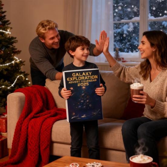 Космический Адвент-календарь 2025 24 дня Календарь обратного отсчета до Рождества с планетарными украшениями Коллекция Вселенной Подарок для детей мальчиков девочек