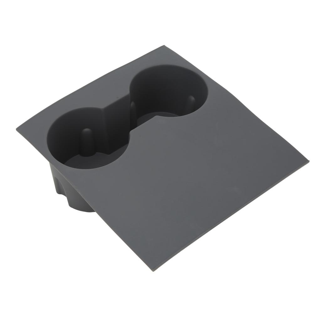 Center Console Cup Holder Silicone Material Scratch Resistant Replacement for Tesla Model 3 Model Y Grey