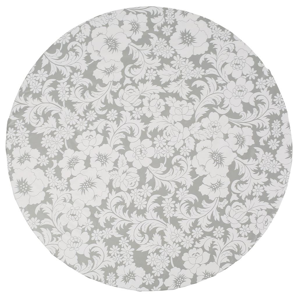 Водонепроницаемая круглая скатерть ПВХ украшение и аксессуары для стола фланелевая подкладка эластичный край круглая скатерть для дома кухни