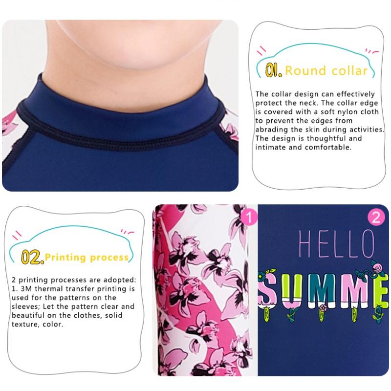 Детский гидрокостюм для девочек и мальчиков, неопреновый гидрокостюм, детский цельный купальник с защитой от ультрафиолета и длинными рукавами