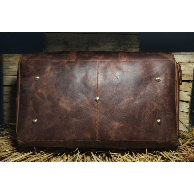 Кожаная сумка-саквояж рождественская мужская кожаная дорожная сумка дорожная сумка для ночевки мужской подарок ему папе сумка-саквояж