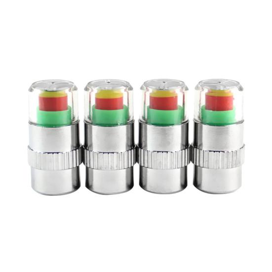 4 шт. автомобильный монитор давления в шинах, датчик оповещения, индикатор, колпачки клапанов