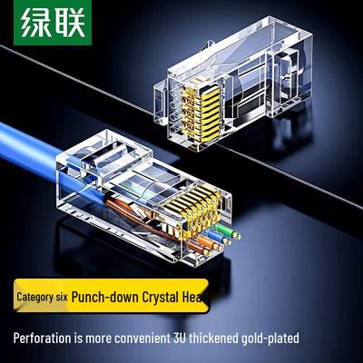 Ugreen Экранированные проходные разъемы RJ45 CAT8 без инструмента