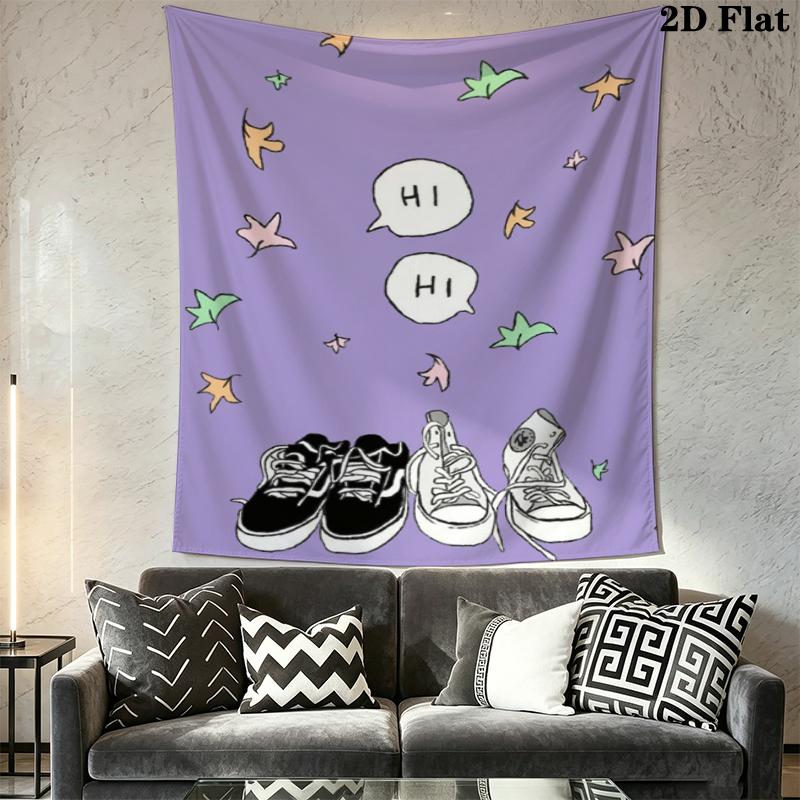 Heartstopper anime1 Wall Tapestry Aesthetic Wall Hanging Printed Fabric Blanket Decorative Tapestries for Bedroom Living Room Home Decor