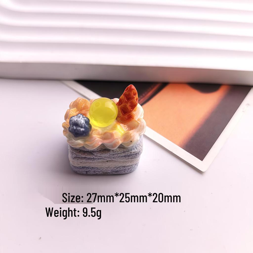 3D Миниатюрные смоляные фруктовые торты - Украшения для DIY-украшений и игрушки для магазина