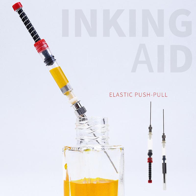 1 шт. перьевая ручка пружинный наполнитель чернил вспомогательный абсорбер шприц для чернил инструмент