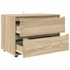 Storage Cabinet Sonoma Oak Finish 80 x 48 x 57 cm Particleboard