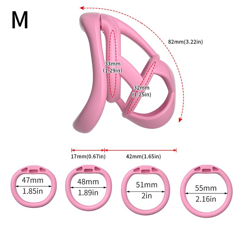 Male Chastity Cage Sex Toys Sissy Femboy Beginner Flat Chastity Cage Belt Cock Cage Man Urethra Lock Penis Rings Men Adult Goods