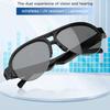 2-in-1 Bluetooth-compatible Sunglasses Headphones IPX4 Waterproof Ultralight Polarized Lens UV Protection Sports Smart Glasses Earphone