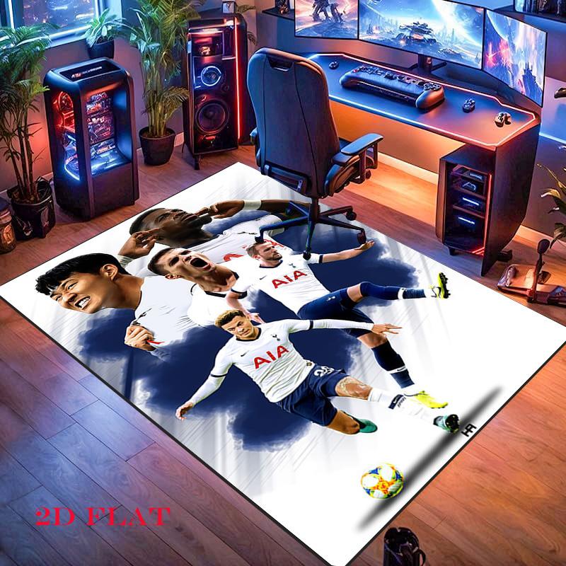 Ковер с изображением команды Spurs для гостиной, спальни, дома, украшения дивана, нескользящий коврик для игр детей