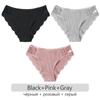 3Pcs/set  Cotton Patchwork Lace Panties Women Comfortable Briefs S-2XL Ladies Low-Rise Underwear Soft Underpants Lingerie