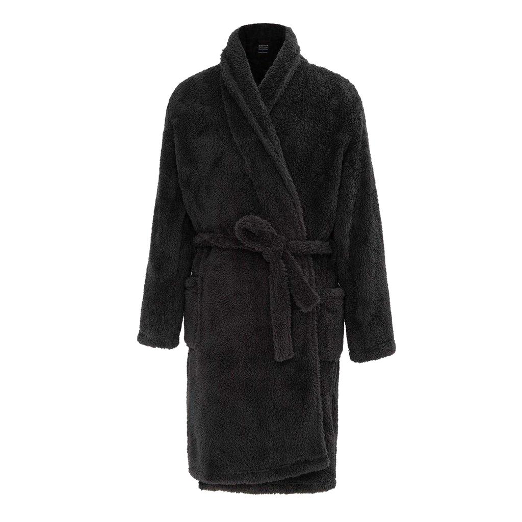 Howick Mens Plush Fleece Long-Sleeved Robe