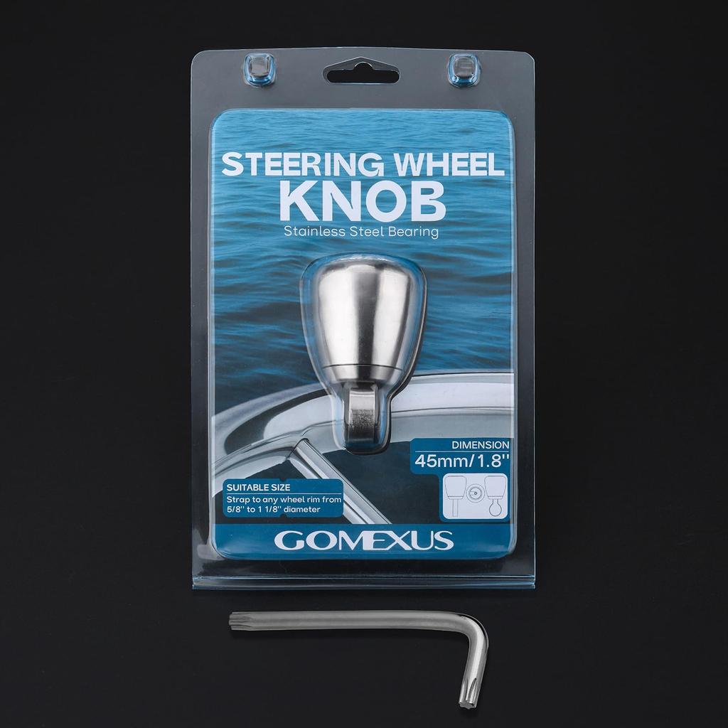 Gomexus Marine Handle Spinner, All Stainless Steel, Excellent Rotation, Durable