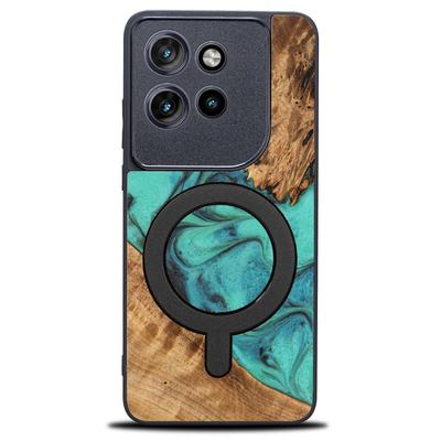 Bewood Unique Case for Motorola Edge 50 Neo - Turquoise with MagSafe