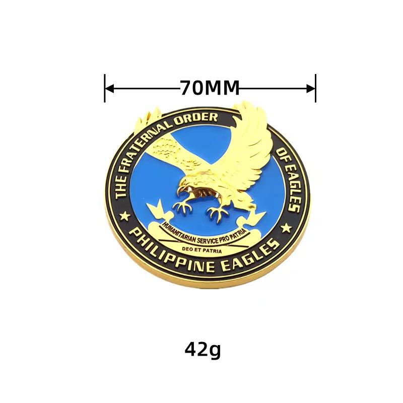 Metal car emblem Eagle totem metal body sticker High-grade alloy eagle car tail emblem