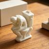 Статуэтка Мыслителя, Забавный Мужчина на Туалете Думающий Статуя, 3D-печатное Новое Украшение для Ванной Комнаты, Книжной Полки в Офисе, Настольный Декор