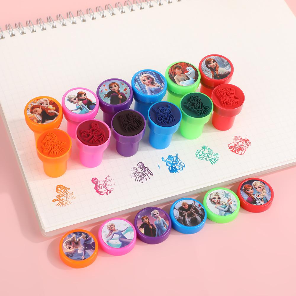 10/20/30Pcs Frozen Seal Stamps Party Favor Birthday Party Gifts Anna Elsa Princess Christmas Party Fillers Classroom Rewards