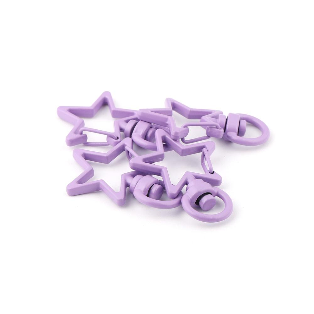 5 шт./лот, красочные застежки-омары в форме звезды, разъемы для крючков для рукоделия, изготовления ювелирных изделий, аксессуары