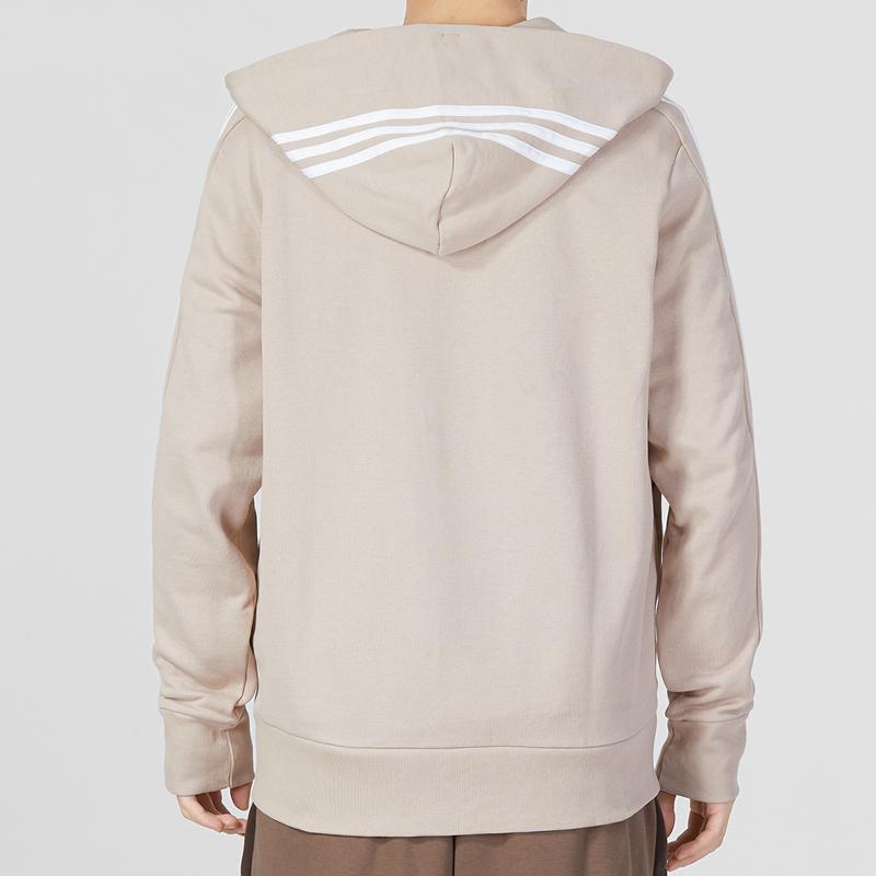adidas Толстовка с капюшоном Essentials из французского терри с 3 полосками, на молнии, IC9839