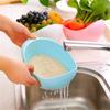 Rice Sieve Plastic Colander Kitchen Drain Basket With Handles Rice Bowl Strainer Strainer Basket Sink Drain Kitchen Tools