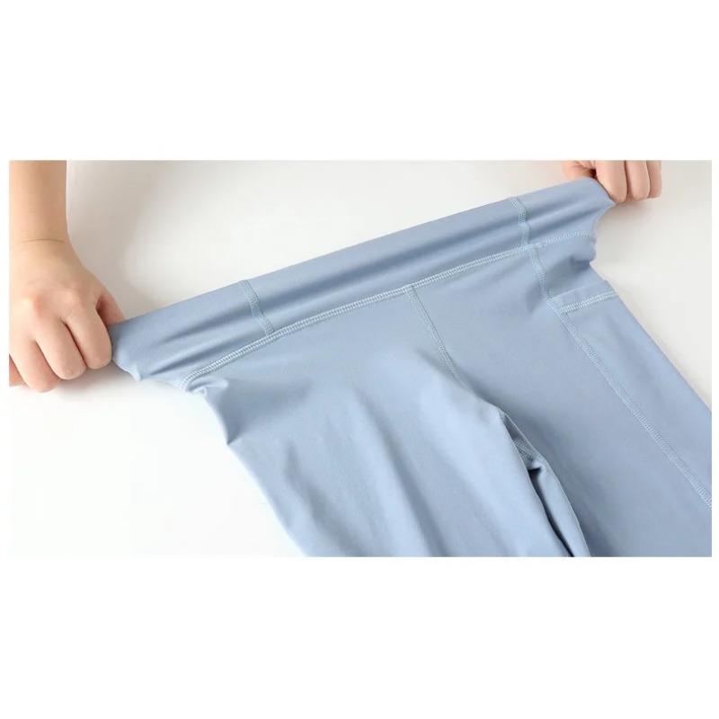 Новые спортивные штаны для девочек-подростков, летние тонкие детские быстросохнущие колготки, однотонные леггинсы с защитой от комаров, штаны «Акула» для 12, 13, 14 лет