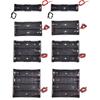 3pcs 18650 Battery Holder 1 Slot 37V Storage Case For 1 2 3 4 Cells With Black Red Wires Plastic Container Box
