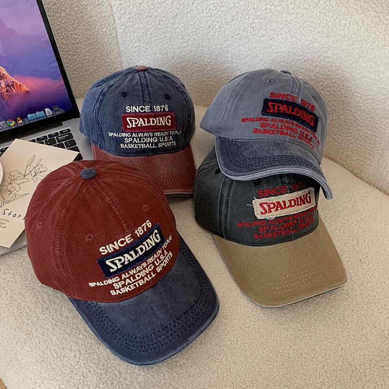 Color Trendy Unisex Block Duckbill Hat With Spacious Brim For Smaller Look Face