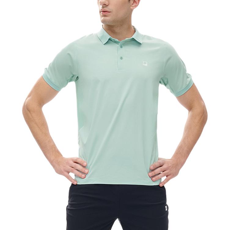 FILA Polo Shirts Men's Green Polo Collar Moderate Straight Fit A11M221126F-TQ