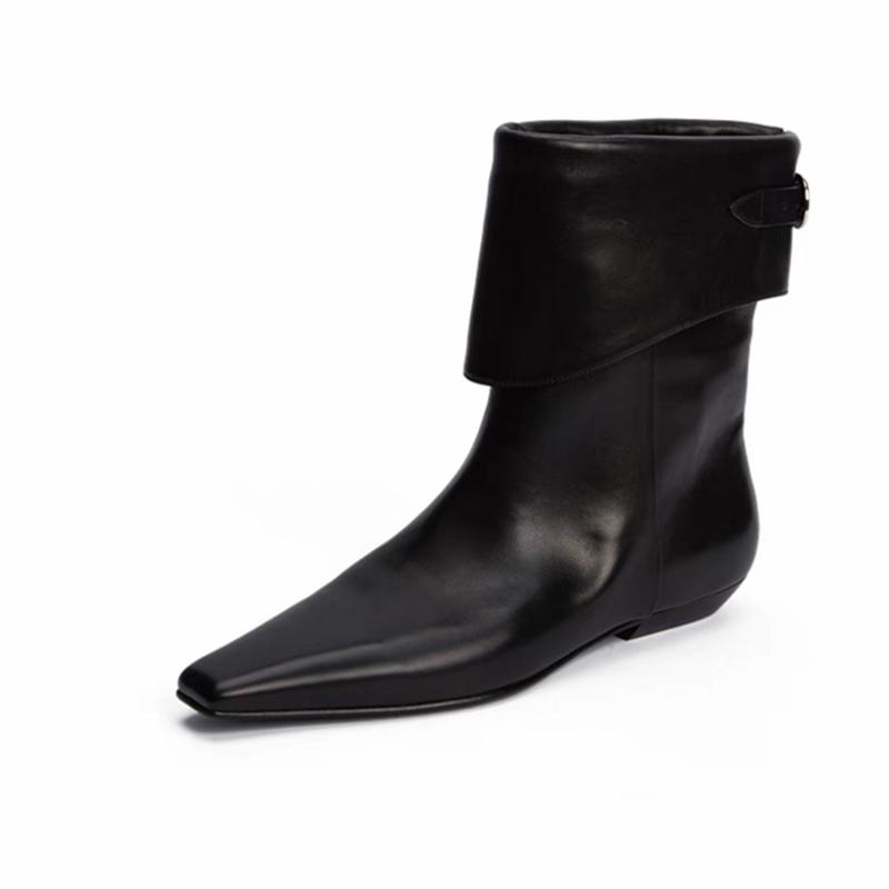 Женские дизайнерские ботильоны на плоской подошве с острым носком, тренд 2024 года, новые зимние ботинки для ходьбы, удобные зимние ботинки «Челси», сексуальная женская обувь