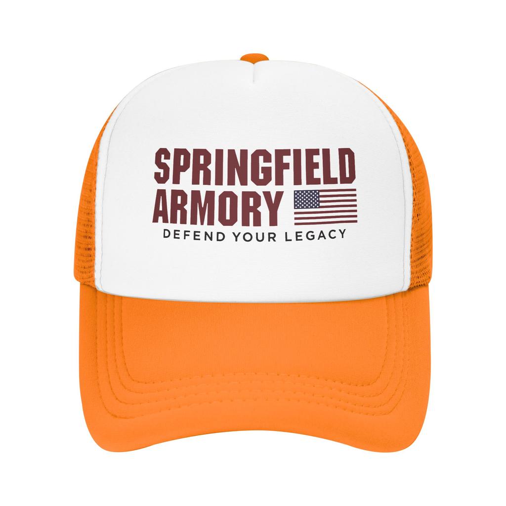Mesh Sun Hats Springfield Armory Summer Hip Hop Hats For UnisexTeens Casual Adjustable Outdoor Sport Baseball Cap