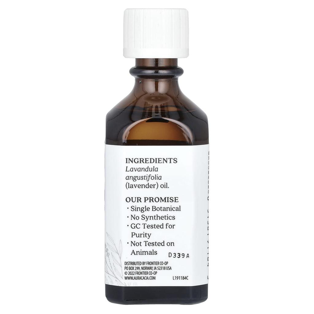 Aura Cacia Pure Essential Oil, Lavender, 2 Fl Oz (59 Ml)