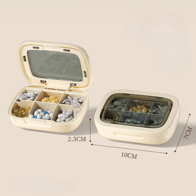 Ящики для хранения таблеток для путешествий на открытом воздухе 4/6/21 сетка, портативные герметичные контейнеры для лекарственных таблеток, небольшие пластиковые контейнеры для сортировки таблеток