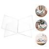 X-shaped Acrylic Bookshelf Transparent Book Sheet Music Display Stand